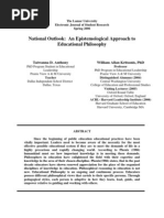 Download National Outlook An Epistemological Approach to Educational Philosophy by William Allan Kritsonis PhD SN3829702 doc pdf