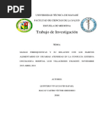 Mamas Fibroquisticas y Su Relacion Con Los Habitos Alimentarios en Usuarias Atendidas en La Consulta Externa Oncologica Hospital Luis Villacreses Colmont, Noviembre 2015-Abril 201