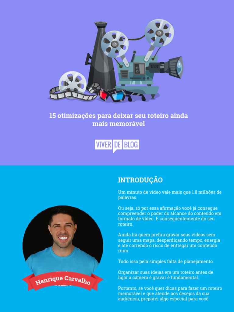 Ebook Como Fazer Um Roteiro 2 PDF | PDF | Roteiro | Blog