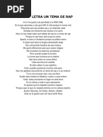 Rimas y Letras de Rap para Improvisar | PDF | Música hip-hop | Ocio