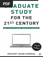 Gregory M. Colón Semenza, Michael Berube-Graduate Study For The Twenty-First Century - How To B