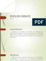 English Debate (Abortion)