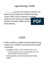 GPU Programming: CUDA