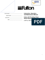 Instruction, Operation, and Maintenance Manual Fulton Oil Fired/Gas Fired Steam Boilers