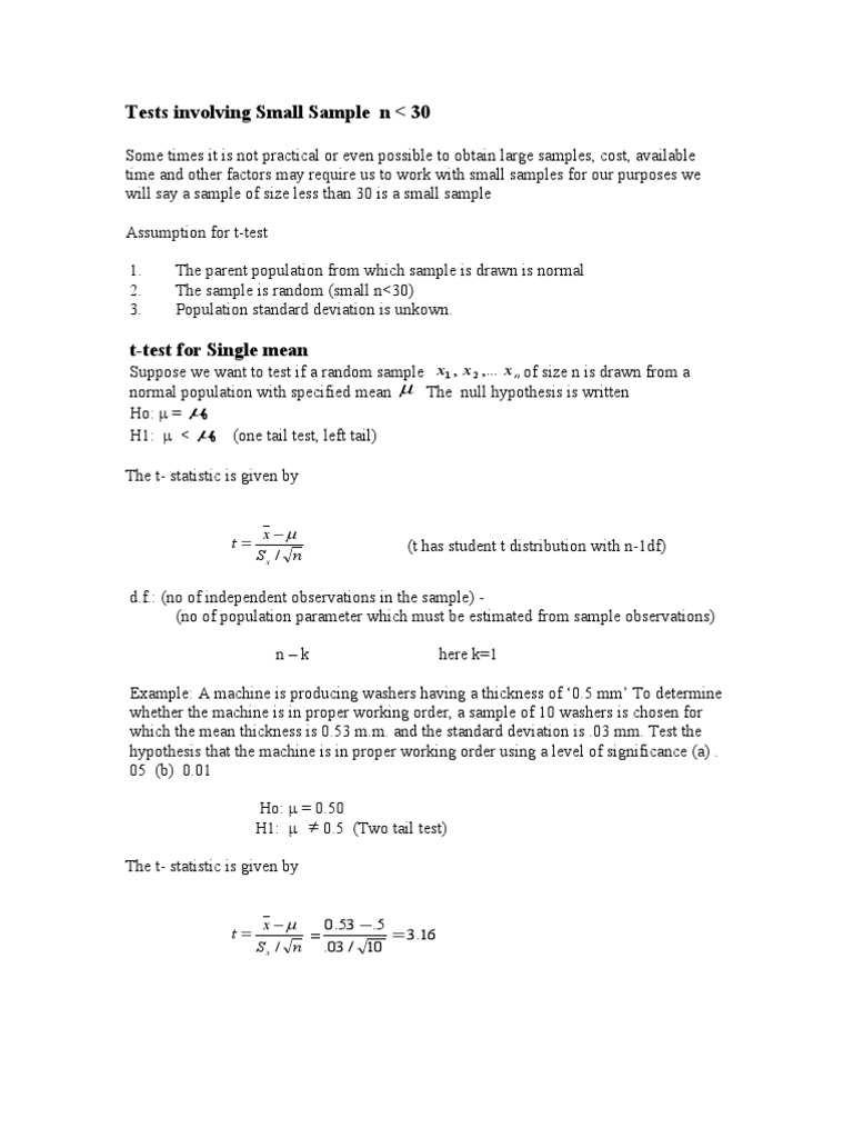 t-test | Student's T Test | Research Methods
