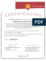 Certificado Tertulias