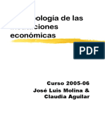 Antropología de Las Instituciones Económicas: Curso 2005-06 José Luis Molina & Claudia Aguilar