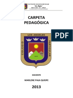 Carpeta Pedagogica 2013 - Ultima