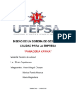 Diseño de Un Sistema de Gestión de Calidad para La Empresa