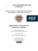 TFG Elaboración y Valoración de Yogures de Vegetales W. Barke