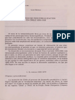 Ortega El Proceso de Industrializaci n en Chile