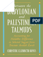 Christine - Elizabeth - Hayes-Between - The - Babylonian - and - Palestinian - Talmuds (1997) PDF