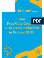How PrepMate - Cengage Book Series Performed in Prelims 2018