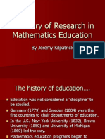 A History of Research in Mathematics Education1