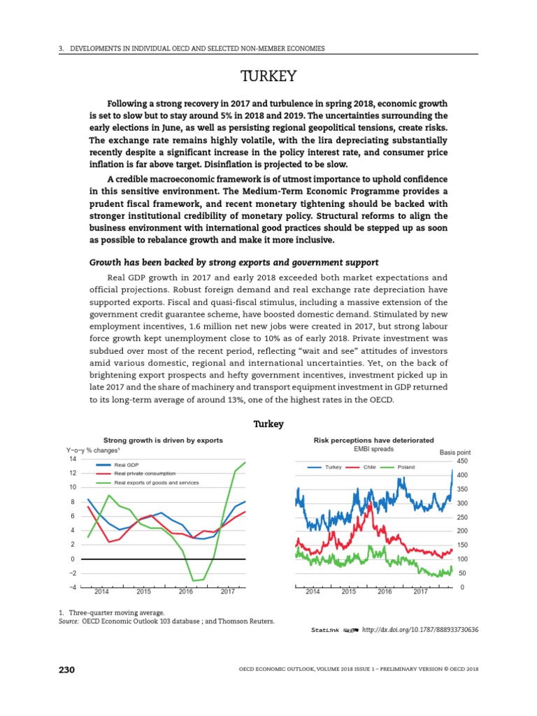 Turkey Growth has been backed by strong exports and government support