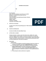 Informe de Evaluacion