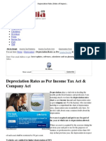 Depreciation Rates _ Rates of Depreciation as Per Income Tax Act & Company Act