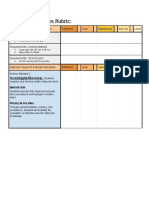 Isometric Styles Rubric