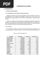 Sample Municipal Profile Draft