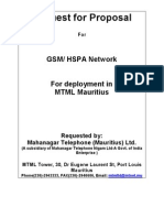 Global Tender Document For GSM - HSPA