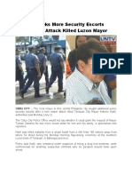 Mayor Osmena Seeks More Police Escorts After Tanauan Mayor Killed