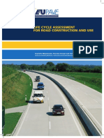 Life Cycle Assessment For Road Construction and Use