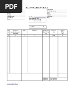 Fatura Proforma Model Factura