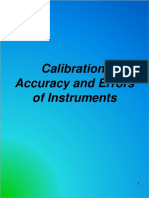 Calibration, Accuracy and Errors of Instruments