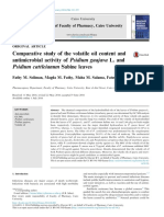 Comparative Study of The Volatile Oil Content and Antimicrobial Activity of Psidium Guajava L. and Psidium Cattleianum Sabine Leaves