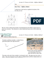 Plane Truss - Stiffness Matrix: Lecture 13: Trusses & Grids - Stiffness Method