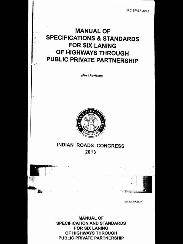 Irc SP 87 2013 6 Lane Manual PDF | PDF