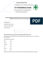 Bukti Pemberian Informasi Kepada Masyarakat Tentang Kegiatan Program Dan Pelayanan Puskesmas