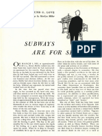 Subways Are For Sleeping - Edmund G. Love - Harper's 1956