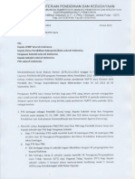 Surat Kepala Badan Tentang Pemberian NUPTK 2013