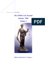 The TESOL Law Journal Vol1