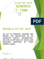 The Generics Act