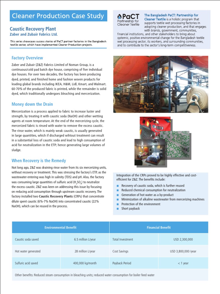 Caustic Recovery Plant Calculation