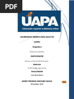 Tarea 8 de Ser Humano y Desarrollo Sostenible
