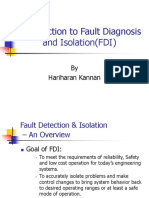 Introduction To Fault Diagnosis and Isolation (FDI) : by Hariharan Kannan