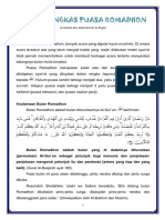 (007) Hukum Ringkas Puasa Romadhon