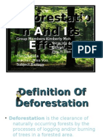 Deforestation and Its Effects1