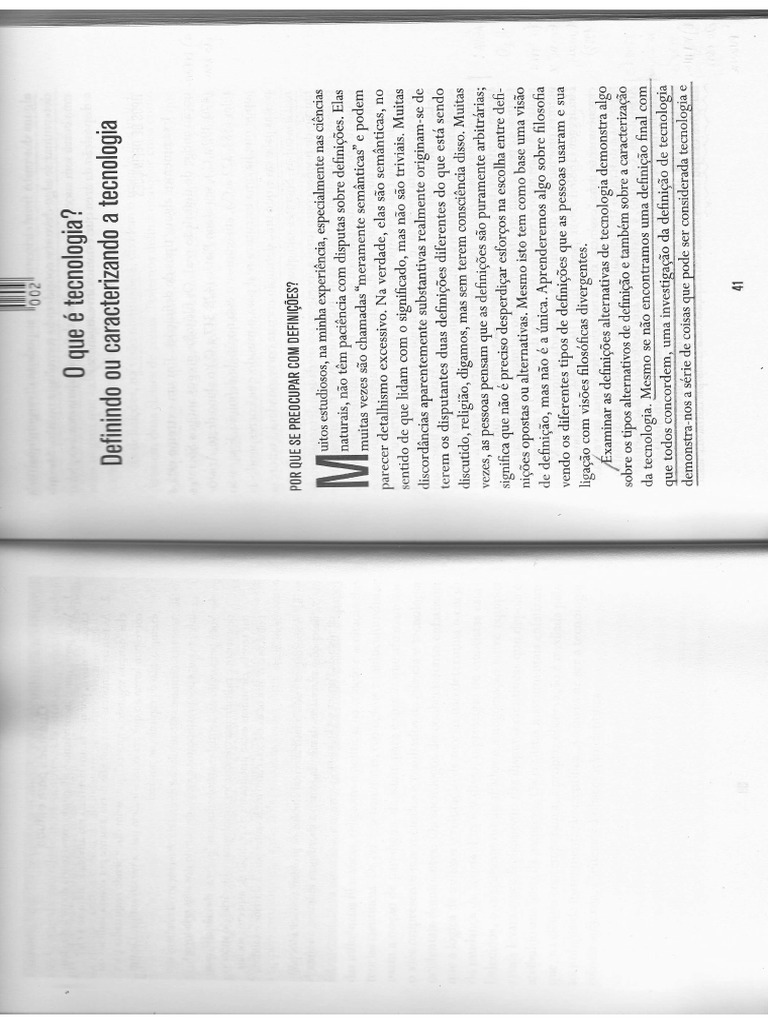 Val Dusek O que é Tecnologia? PDF