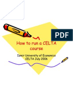 How To Run A CELTA Course