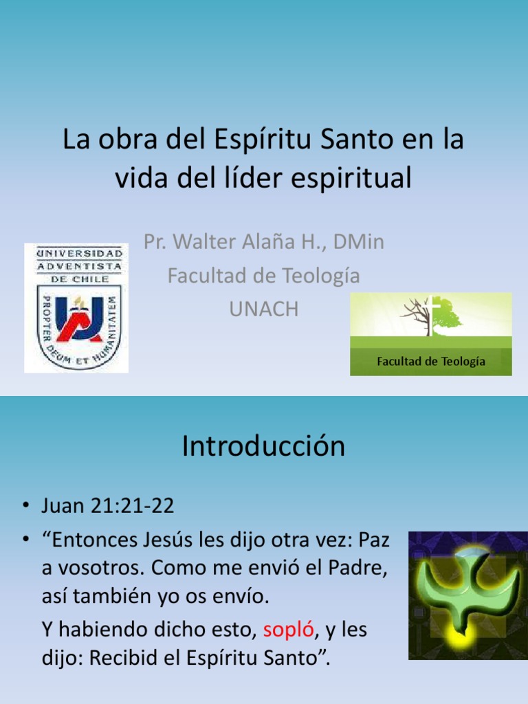 La obra del Espíritu Santo en líderes | PDF | Cristo (título ...