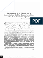 LUQUE COLOMBRES, C.A. - La enseñanza de la filosofía en la Universidad de Córdoba durante los últimos años de la dominación española.pdf