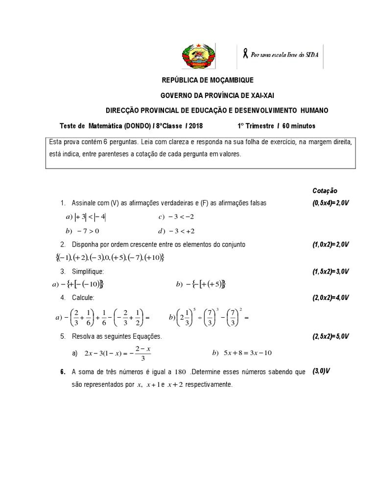 Ensino Fundamental 8º Ano: Prova de Recuperação de Português 2o tri CSVP