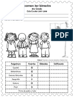 4to Grado Examen 3er Bimestre
