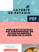 Apresentação Do Relatório de Estágio - Empresa Fruteira Do Claudio