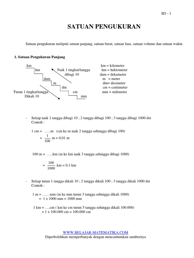 Satuan Pengukuran Pdf