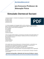 Simulado Concurso Professor de Educacao Fisica Material Gratis Concurso SEDUC Simulado Dermeval Saviani